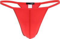 HOM Plume G-string Heren Rood XXL