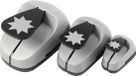 Creativ company Ponsen Set, Grafische Ster, 25+50+75 mm, 3 Stuk, 1 Doos