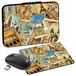 PEDEA Design beschermhoes notebook tas 13,3 inch + Maus und Mauspad vintage travel