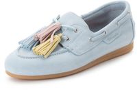 Tamaris - Dames - Veterschoenen - Blauw - Suède - Maat 41