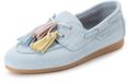 Tamaris - Dames - Veterschoenen - Blauw - Suède - Maat 41