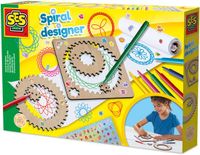 SES Creative Houten Spiraalontwerper - Creatieve Tekenset voor Kinderen vanaf 5 Jaar