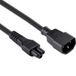 Allteq C14 naar C5 apparaatsnoer - 0.5 meter - Zwart