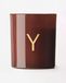 HEMA Bougie en verre Ø8x9cm Lettre Y (cognac)