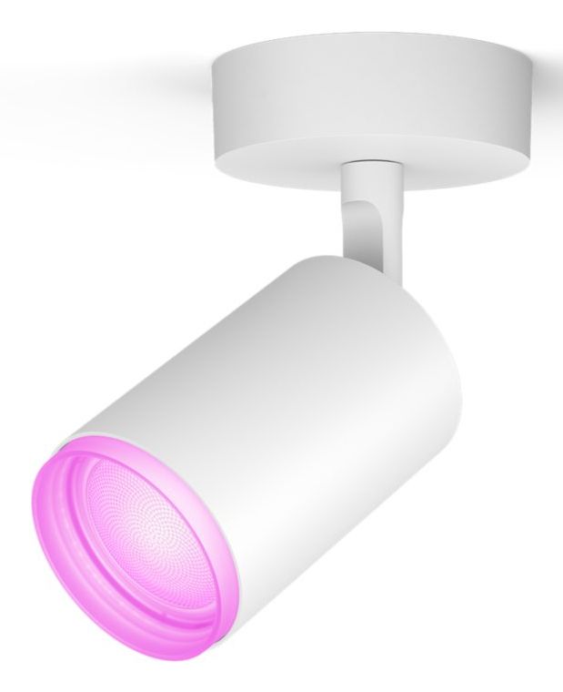 Philips Hue Fugato Opbouwspot - Wit en Gekleurd Licht - 1-spot - Wit