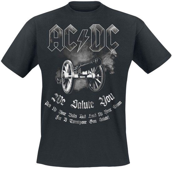 AC/DC We Salute You Heren T-shirt - zwart - XXL