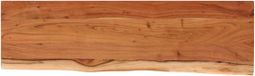 vidaXL Étagère murale rectangulaire bord naturel 70x20x2,5 cm bois d'acacia
