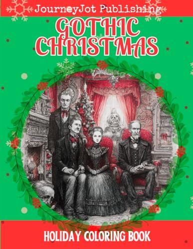 Gothic Christmas Holiday Coloring Book