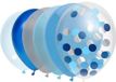 Haza Witbaard Haza Ballonnen - Zilver/Blauw 10 stuks