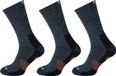 STAPP Wandelsokken Techno Bamboo - 3 paar - Dark Grey Orange