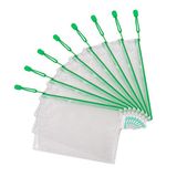 8 A5 groene PVC ritszakken