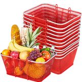 VEVOR Panier à provisions, 12 pièces, 22 L, Rouge