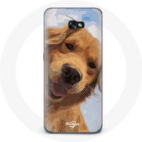 Maniacase Hoesje voor Samsung Galaxy A3 2016 Golden retriever Hondenrace