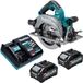 Makita HS 003 GM201 accu-handcirkelzaag 40 V max. 190 mm borstelloos + 2x accu 4,0 Ah + oplader