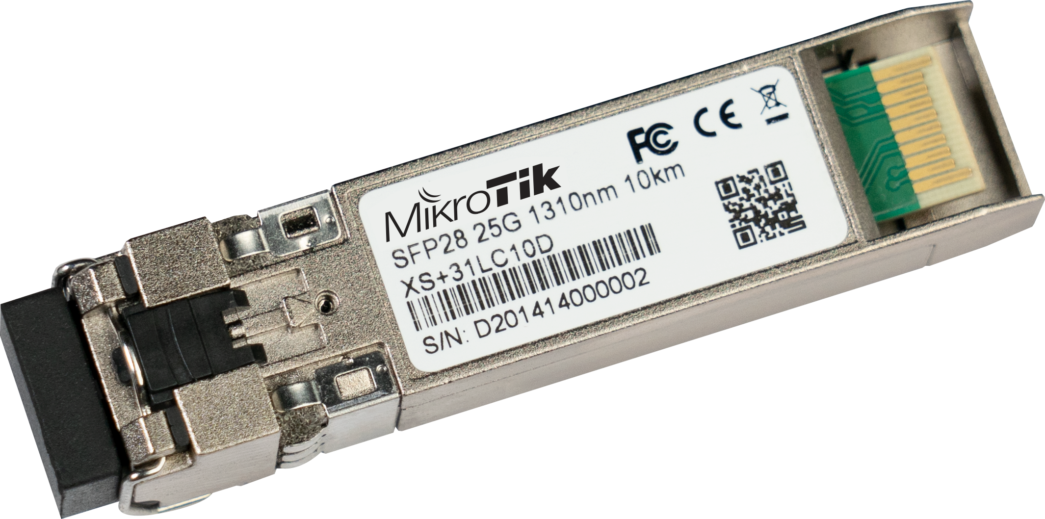 MikroTik XS+31LC10D - Netwerk transceiver module - Roestvrijstaal