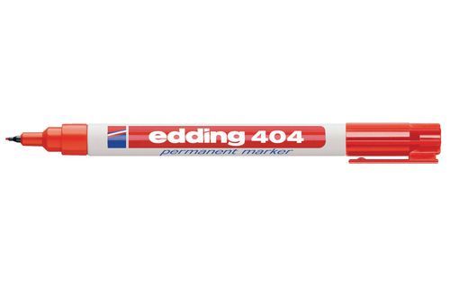 Edding 404 - Permanente marker - rood, wit