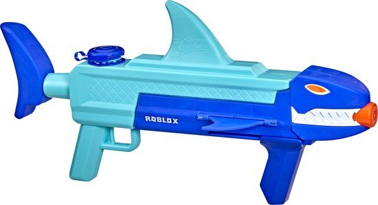 NERF Super Soaker Roblox Sharkbite SHR K500 Water Blaster - Blue/Orange