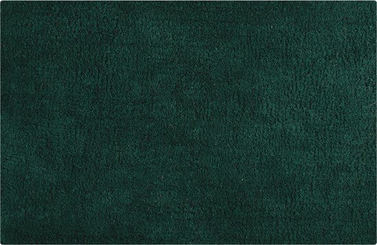 Katoenen MSV Badkamerkleedje/badmat tapijtje - donkergroen - 45 x 70 cm