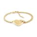 Tommy Hilfiger Sieraden Dames Kettingarmband in roestvrij staal met een hart charme - verkrijgbaar in zilveren of gouden versie, One Size, Roestvrij staal, Edelsteen