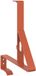 vidaXL Support de sécurité neige 12 pièces rouge 29,5 x 3 x 34,5 cm acier