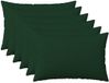 vidaXL Kussensloop Donkergroen Katoensatijn 30 x 50 cm (6 stuks)