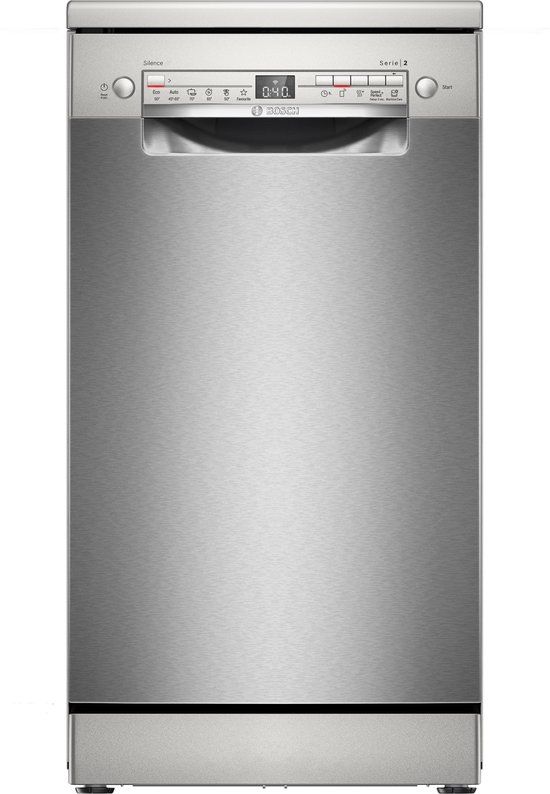 Bosch SPS2HK155E - Vrijstaande vaatwasser - 45 cm - Geborsteld staal