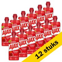 Ajax Aanbieding: Ajax allesreiniger Mediterranean - Rode bloemen (12 x 1L)