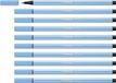 STABILO Pen 68 - Premium Viltstift - Ijs Blauw - Doos 10 stuks
