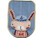 HKM 10233024 patches, stof, blauw/roze, één maat