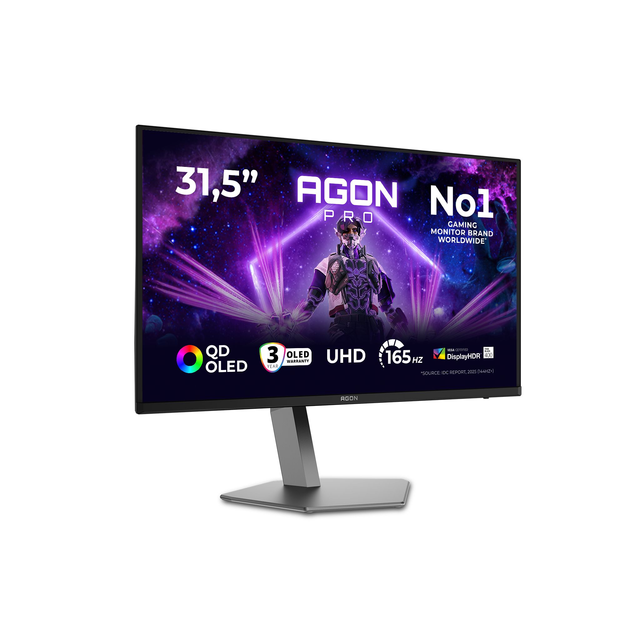 AOC AGON PRO AG326UD 31.5" 4K QDOLED Gaming Monitor - 165Hz, HDMI 2.1