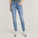 G-Star Lynn Mid Skinny Wmn Jeans Coton Élasthanne lt aged Bleu