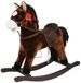 Sport One Cheval à bascule en bois Rodeo Marron Enfants