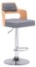 Tabouret de bar rotatif réglable avec dossier