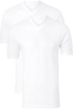 Schiesser American 2P Heren Ondershirt - Wit - Maat S