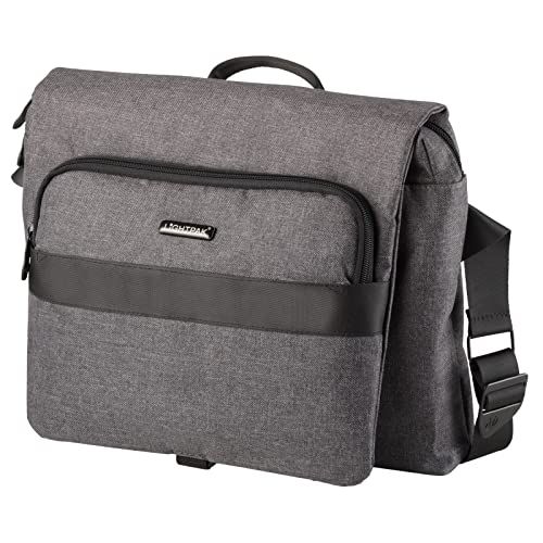 Lightpak FB1046165 - fixbag schoudertas Walker met Klickfix adapterplaat voor fiets, laptoptas voor 15 inch notebooks, schoudertas van polyester, tas ca. 23 x 35 x 8 cm, grijs