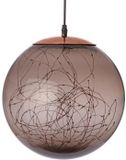 Anna's Collection LED bal smokey 125 flitsende lampjes 25cm, classic warm