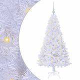 vidaXL - Kunstkerstboom - Wit - 150 cm - PVC en Staal