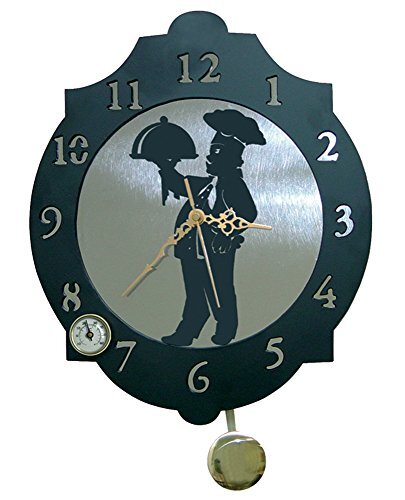 IMEX EL ZORRO 11351-Reloj kookpan, 374 x 312 mm, metaal, grijs, 40 x 34 x 7 cm