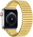 Strap-it Stalen rekband - Goud - Geschikt voor Apple Watch 44mm/45mm/46mm/49mm S/M