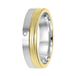 Lucardi Dames Vriendschapsring Bilbao zirkonia - Ring - Cadeau - Echt Zilver - Zilver en Goudkleurig
