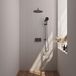 Brauer Gunmetal Carving Thermostatische Regendoucheset Inbouw