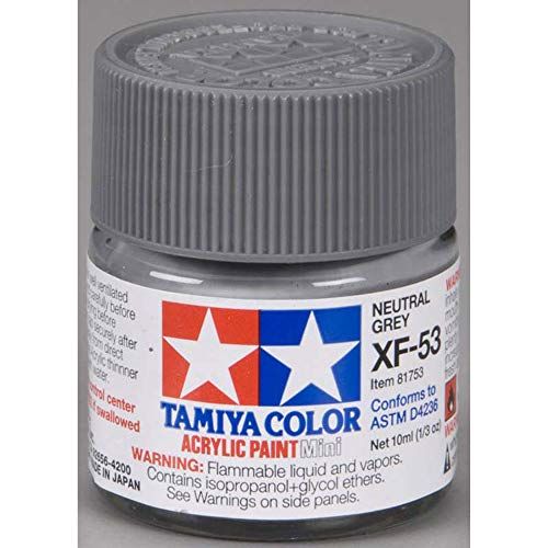 Tamiya 81753 - Mini-acrylverf XF-53 - Matgrijs - 10 ml