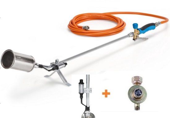 CFH PZ6500 Professionele Onkruidbrander - Met Piezo ontsteking - Inclusief drukregelaar - 5M Gasslang