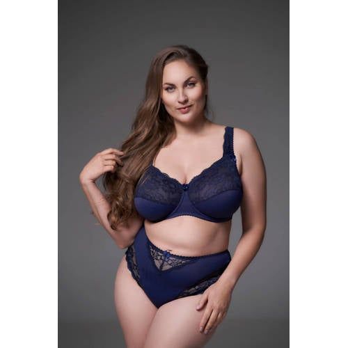 Plaisir Beate donkerblauw maxislip
