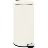 MODENUIT Poubelle – 30 L – Avec Couvercle et Pédale – Plastique – Ivoire