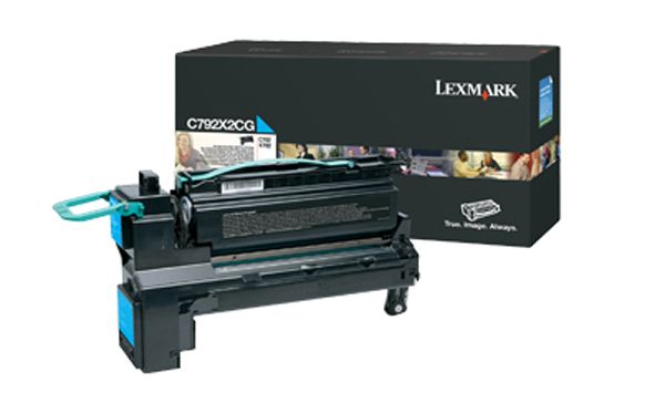 Lexmark C792X2CG toner cartridge - Cyaan - 20.000 pagina's - origineel