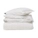 Nordic Nest Lexington Rattan Printed 220x220 cm White Bedding Set