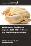 Rendimiento OmniScriptum SRL Rendimiento de pollos de engorde Cobb 500 y Hubbard con diferentes tratamientos