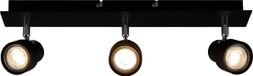 Briloner ROCK - Plafondlamp - 3 Spots - Draaibaar - Zwart