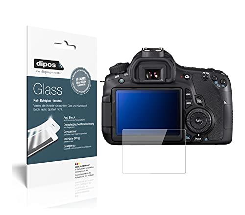 dipos I 2 x pantserfolie, helder, compatibel met Canon EOS 60Da beschermfolie 9H displayfolie